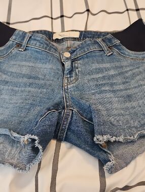 GAP Light Blue Denim Maternity Jeans with Gold Stitching